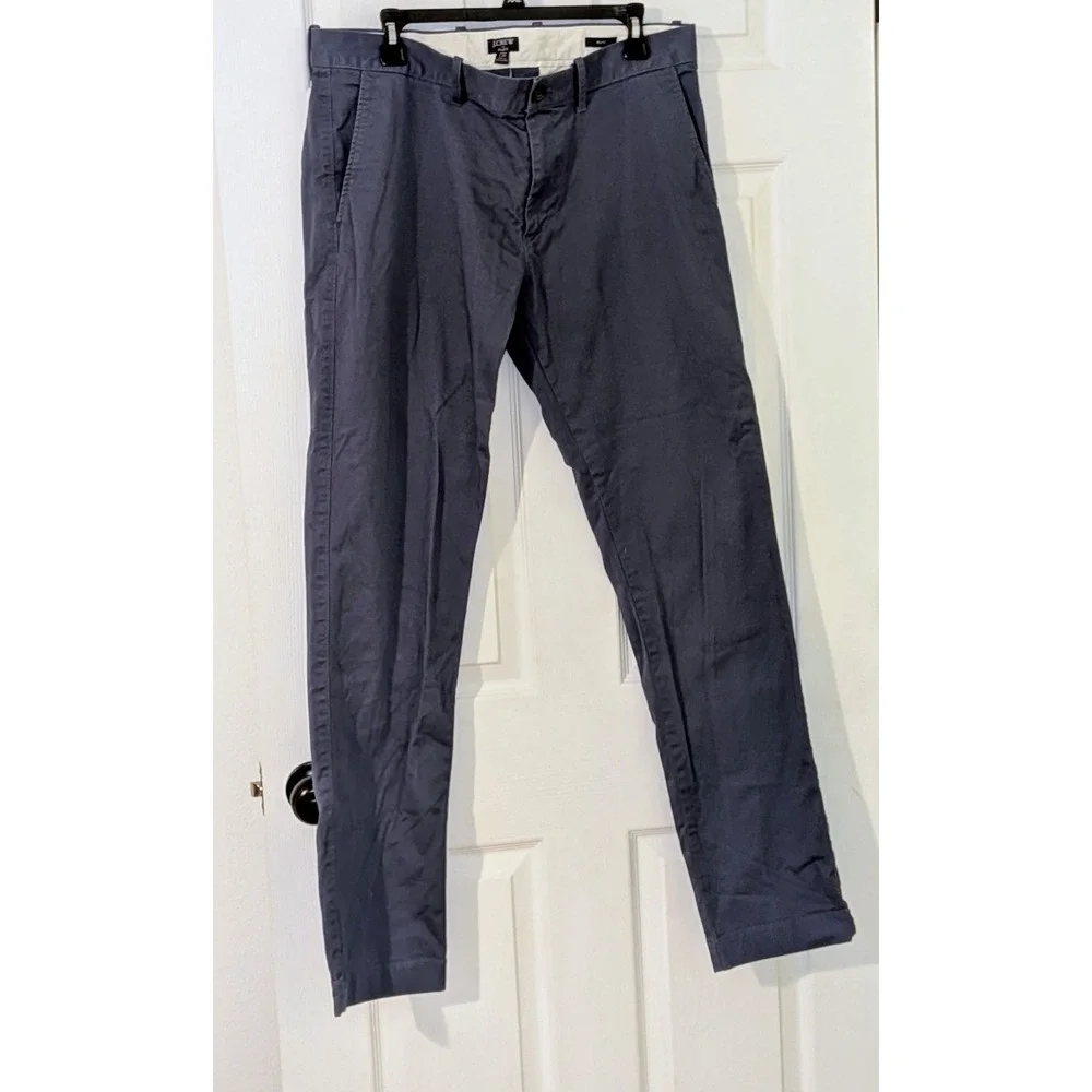 J. Crew Flex Slim Fit‎ Chino Pants Gray Men's W34 L34 Casual Dress Trousers $80